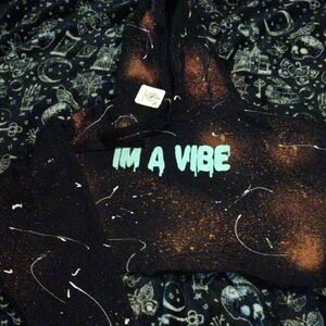 Black and Orange 'I'm A Vibe' Hoodie